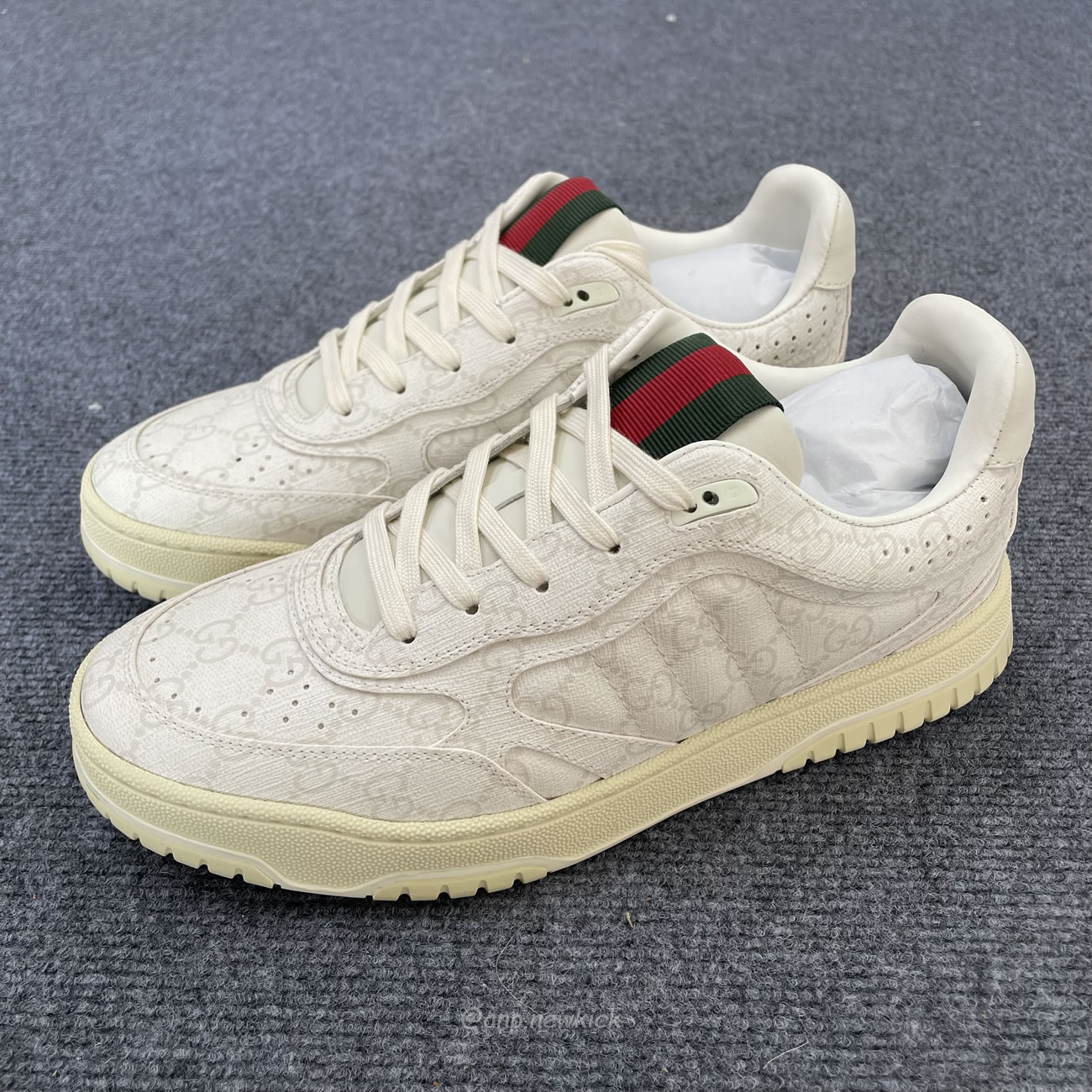 Gucci Re Web Gg Supreme Canvas Beige White 816818 Fad7v 9055 (5) - newkick.org